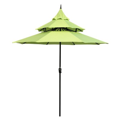 Abble 9 ft. Steel Pagoda Patio Umbrella   
